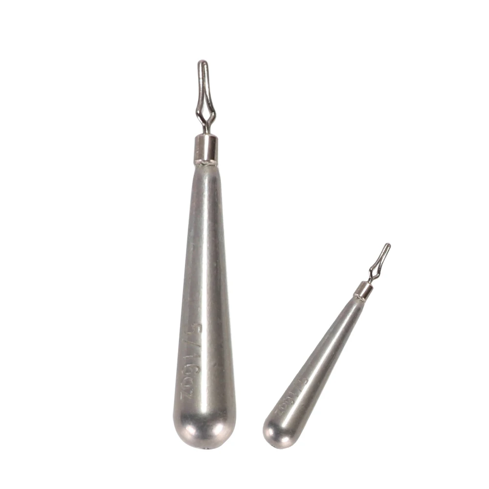 KALIOU Natural Tungsten Flipping Weights Water Drop Shape Fishing Sinkers