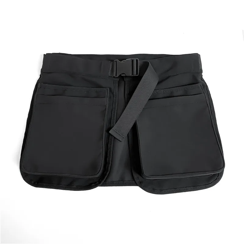 Outdoor Multi functional Multi Pocket Zipper Waist Bag Women ins Small Sports Fashion Belt Apron Waist Cover bag