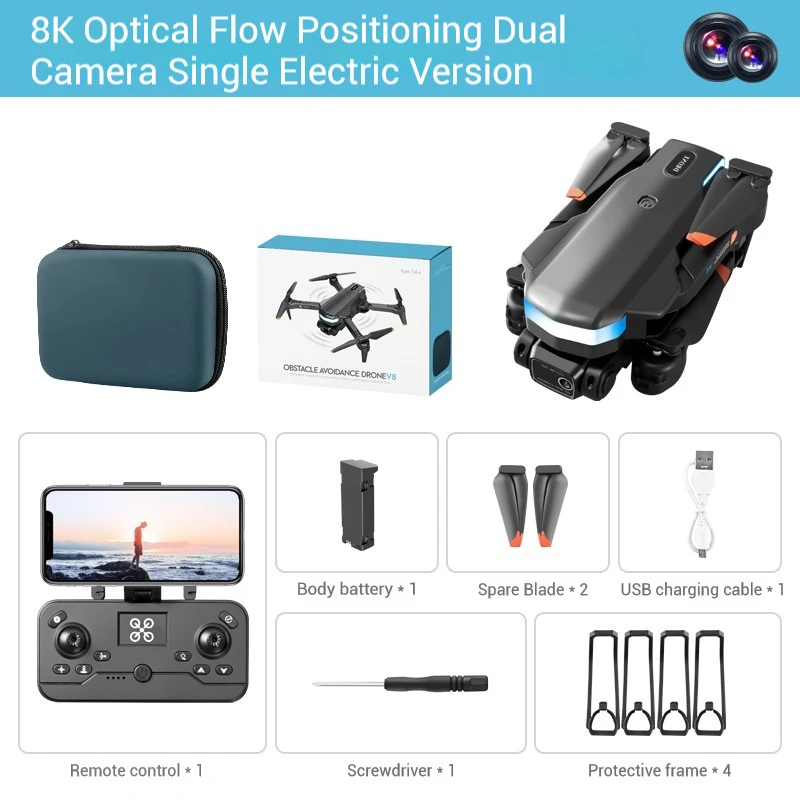 YT150 Foldable Mini Drone with 4K HD Dual Camera 15-min Flying Range and Long Battery Life 5G RC Quadcopter Remote Control