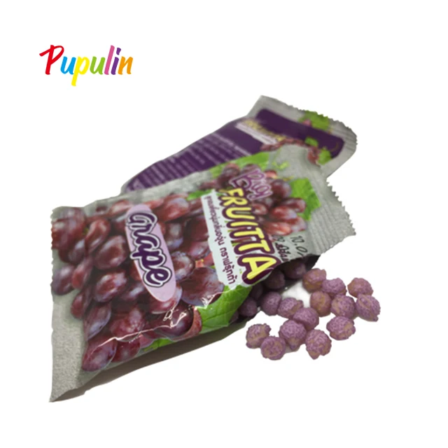Sour sweets fruity chewy halal sweet party candies wholesale strawberry flavor chew candy fruit gummy chewing candy