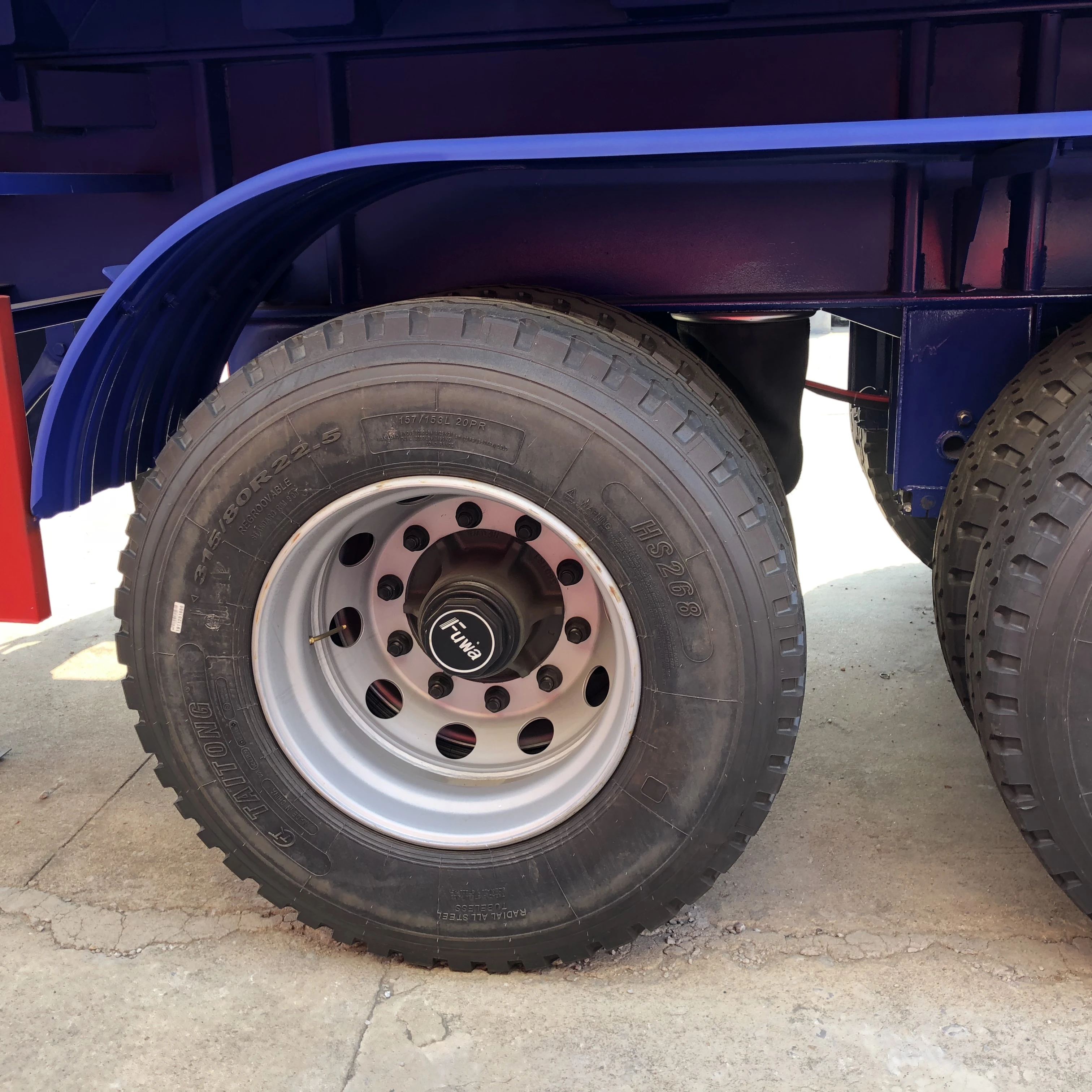 4 Axle 60 Ton 45cbm U Shape Hydraulic Side Dump Tipper Truck Semi Trailer