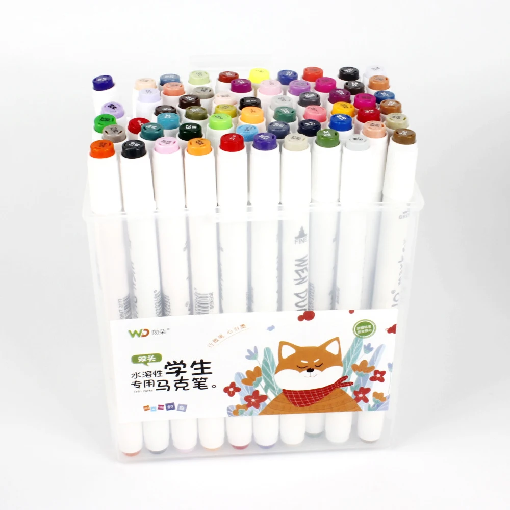 Custom Black Felt Tip Pen Fine Point (0.6mm) Dry Erase Ink Permanent Waterproof Marker Pen