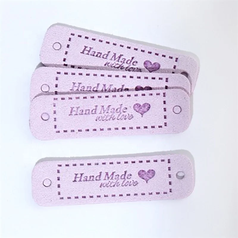 Handmade Leather Labels For Clothes Garment PU Tags Labels Sewing Accessories Hang Tag