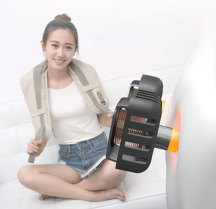 Wholesale Electric Shiatsu Back Neck and Shoulder Massage shiatsu massager shawl rolling kneading massage pillow