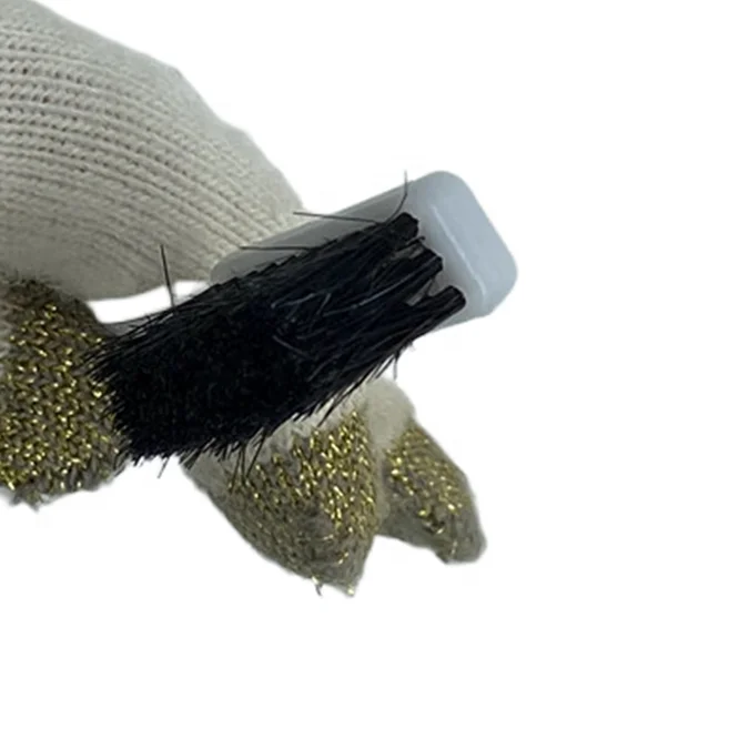 Белая пластиковая ручка, черная нейлоновая щетина, клеевые щетки для фабрики обуви и нейлоновая проволока, чистящая зубная щетка, паста, щетка