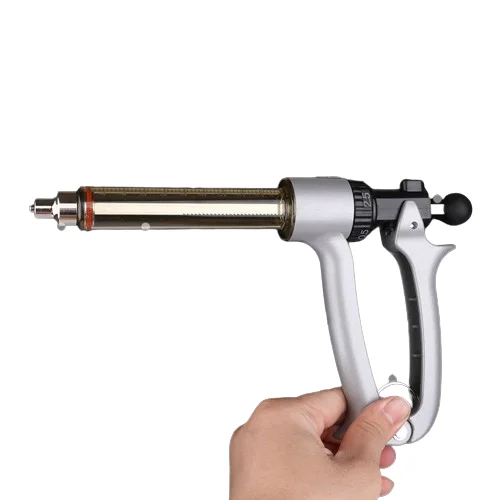 High Quality Dosing Adjustable Poultry Veterinary Pistol Continuous Syringe For Cattle Sheep