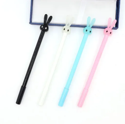 
New spot Japanese and Korean style cartoon gel pen student stationery signature pen cute cute rabbit jelly shape pen 