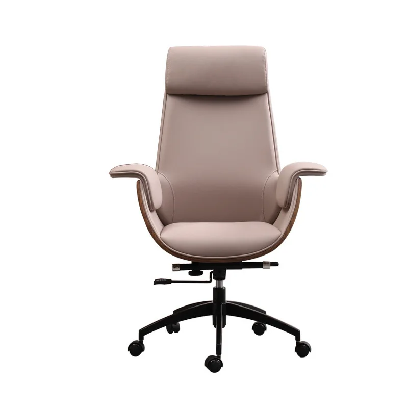 White classic office chair ergonomic design rolling chair leather executive chair for sale