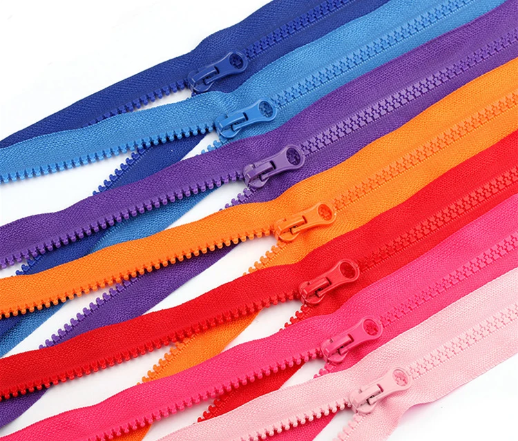 Заводская цена разноцветная застежка-молния из пластмассовой смолы для одежды 5 #