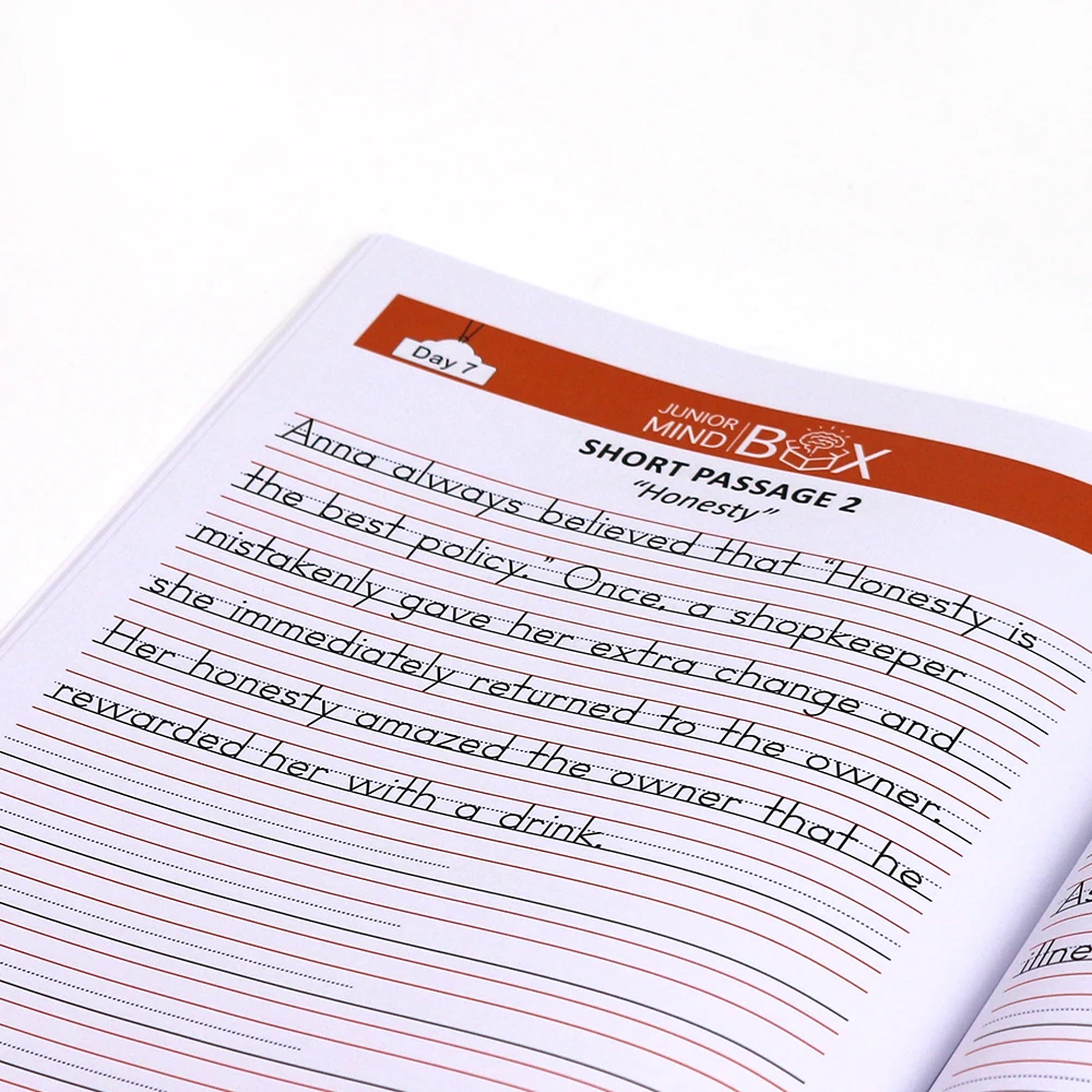 Customized English Educational Digital Print Books Custom Kids Learning Exercise English Book