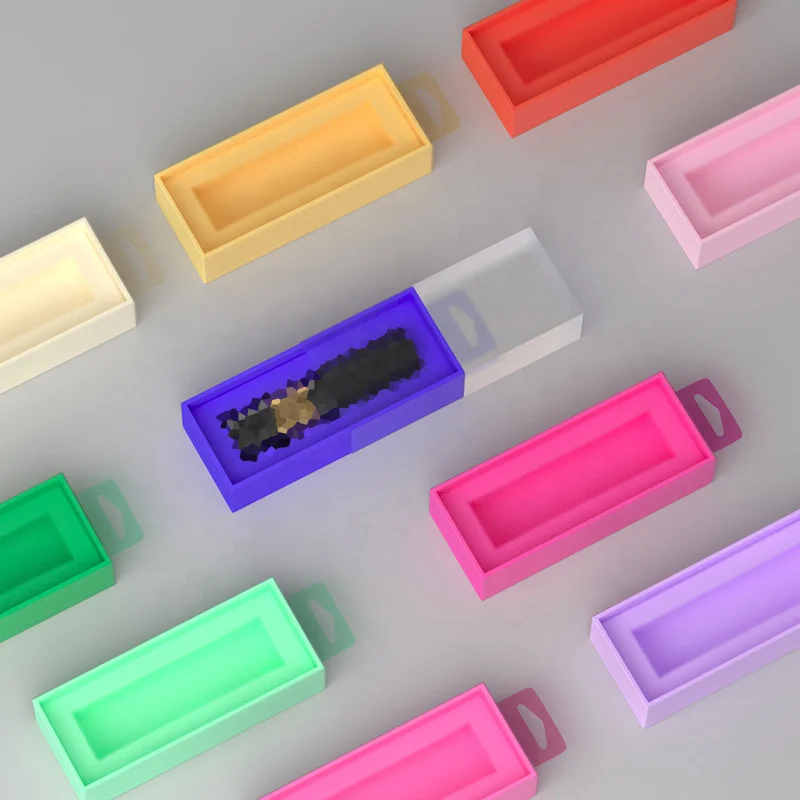 Empty Sliding Child Proof Cartridge Paper Box Biodegradable Paperboard Cart Packaging