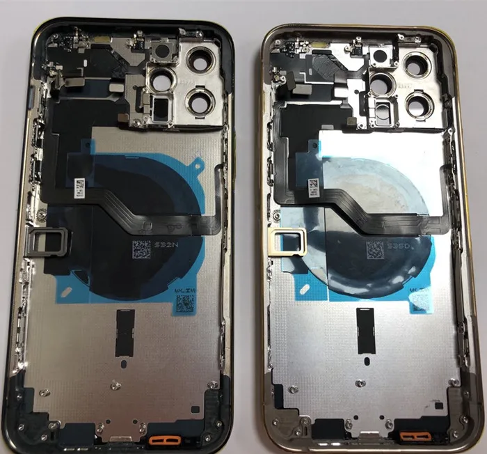 1Pc задняя крышка батарейного отсека в сборе для iPhone 12 Pro дверь металлический каркас корпуса шасси чехол с возможностью регулировки громкости гибкий