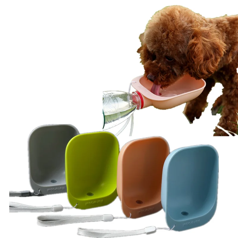 Match Mineral Water Bottle Portable Dog Water Feeder Dog Travel Bottle Dog Drinking Bowl