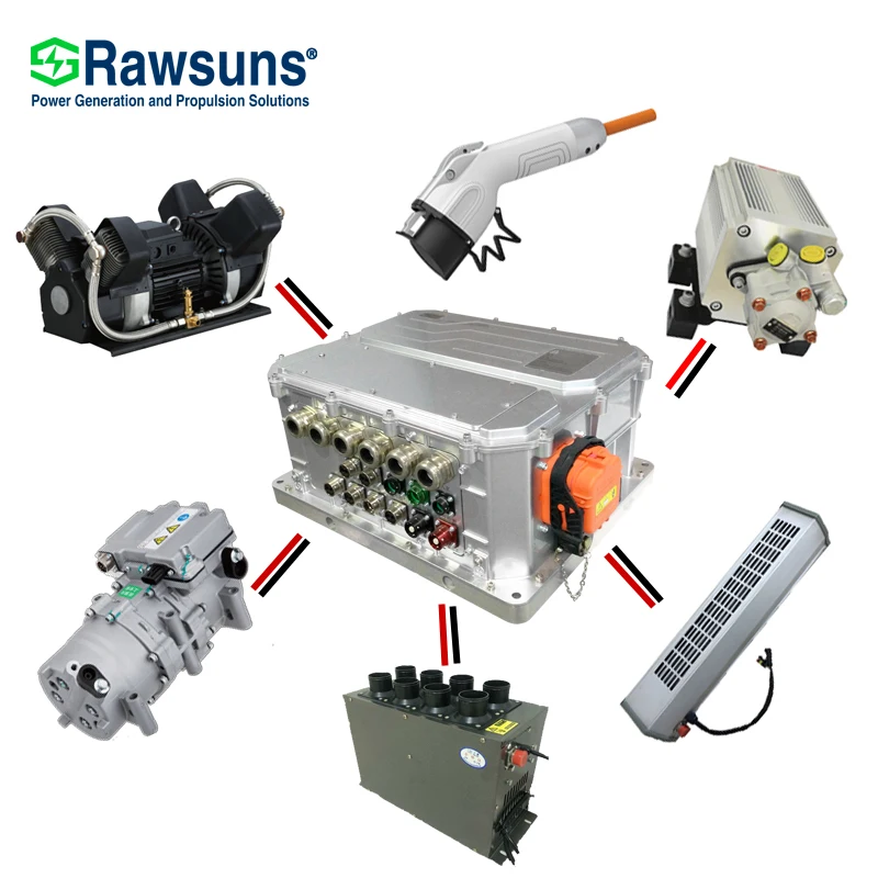 Rawsuns GOOD 8000w coach air conditioning system electric bus AC compressor pump all in one EV accessories