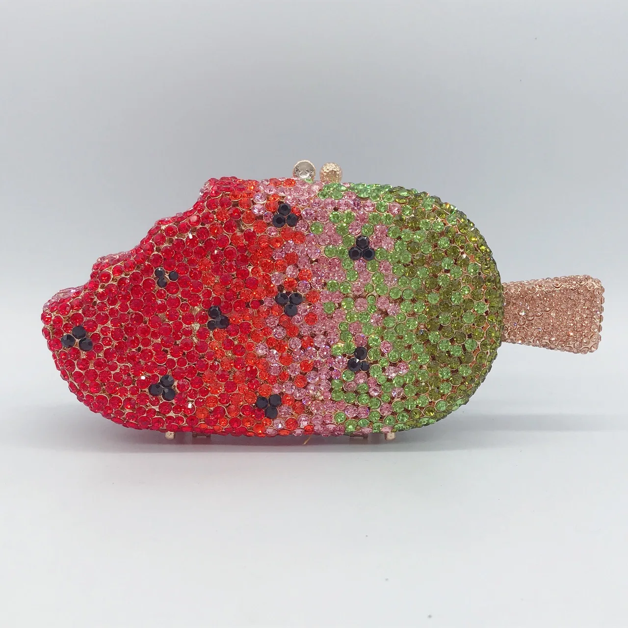 Rhinestone women clutch ice cream purse rhinestone evening bag popsicle ice-cream fashion diamond clutch crystal purses