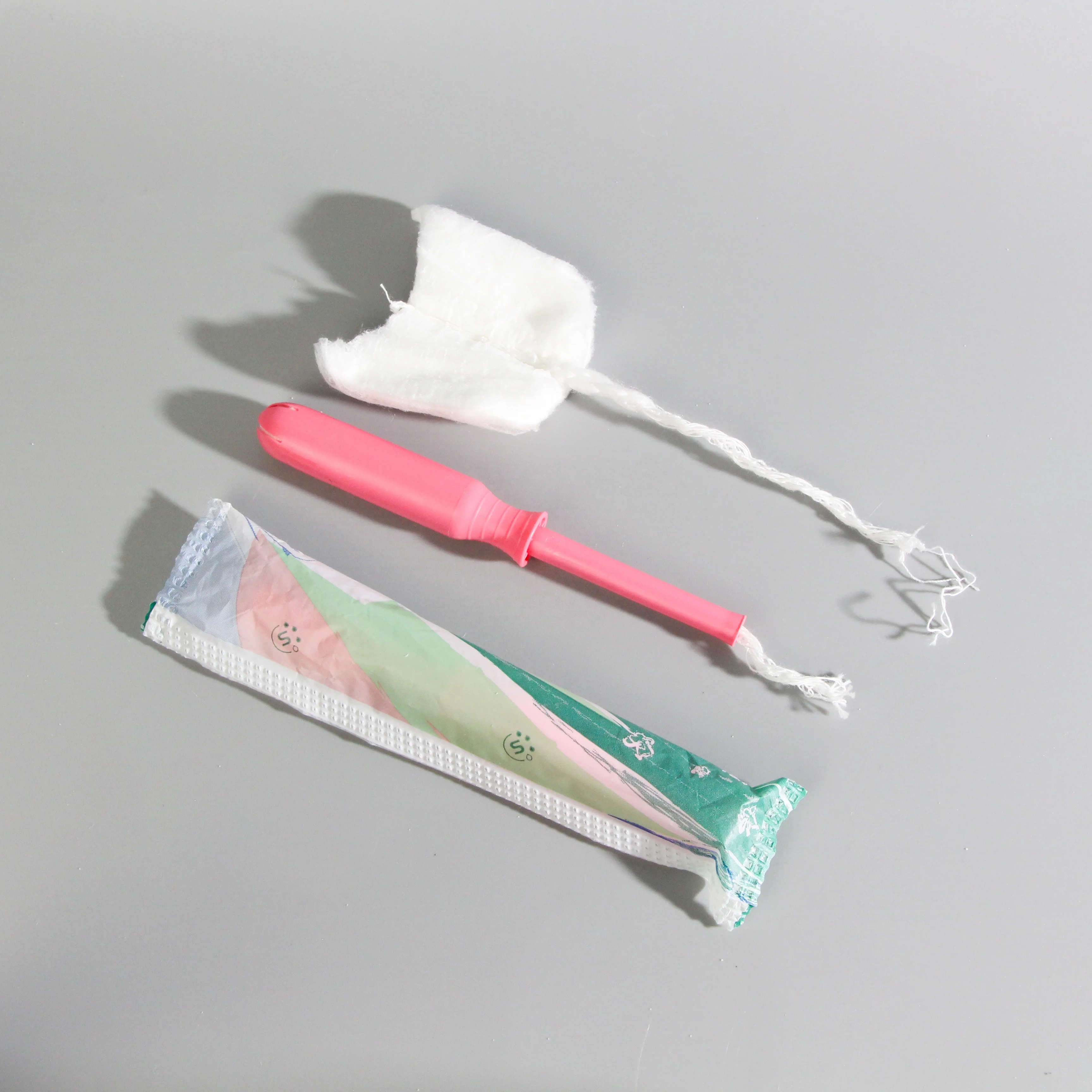 OEM private label wholesale sanitary disposable organic cotton tampons with PLA applicator  for use