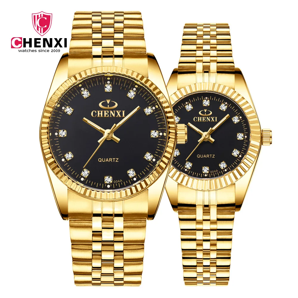 Top Luxury Brand Business Watch Stainless Steel Date Hour Gold Wristwatch Quartz Clock High Quality Waterproof Watches