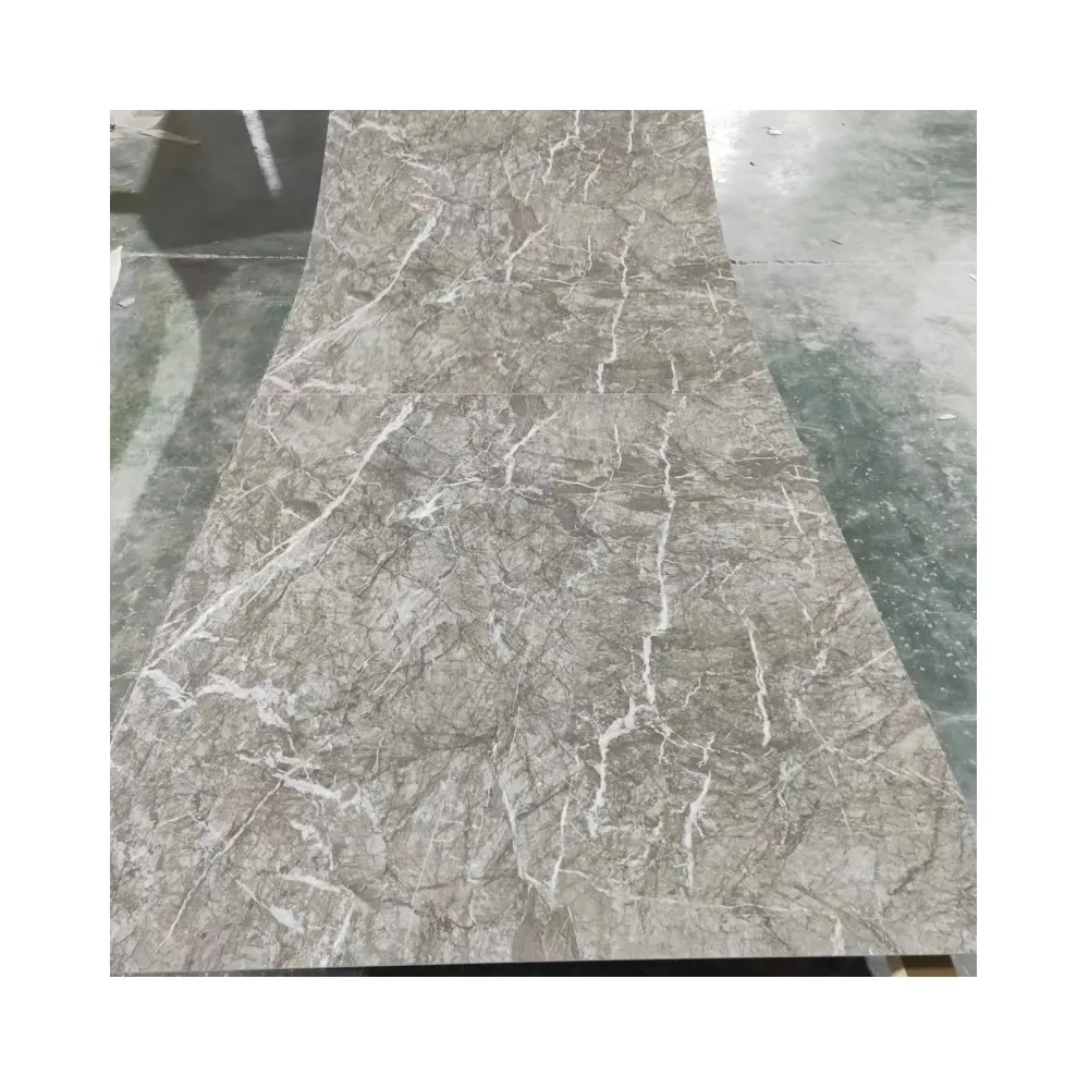 1220x2440x5mm High Glossy UV Marble Sheets Waterproof Tile Effect Backdrop Decorative Bathroom PVC Shower Wall Covering Panels