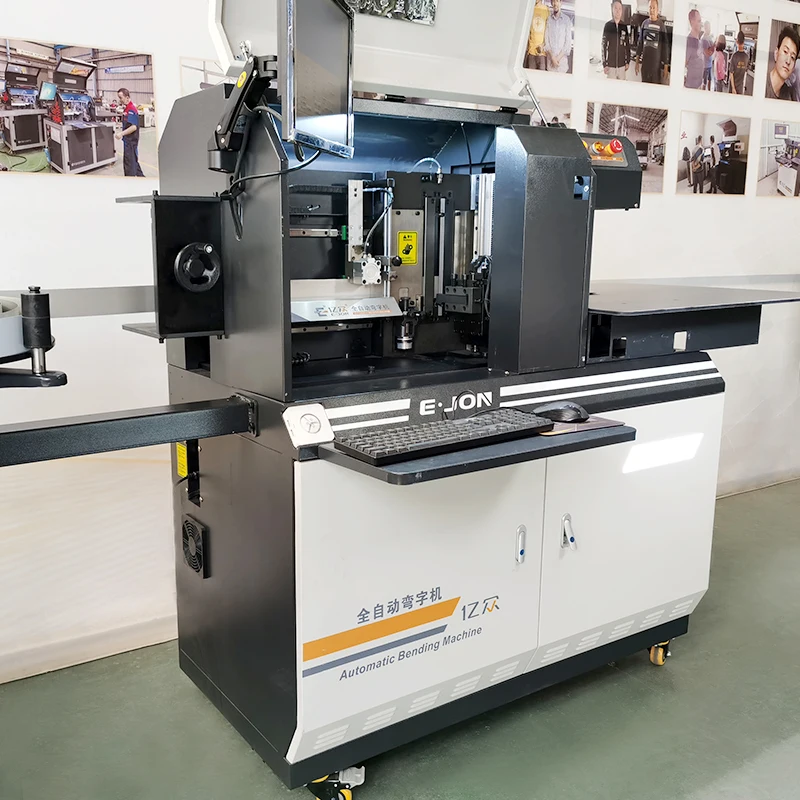 Ejon Y20L outdoor neon sign making equipment auto letter bender for 3D signage Trimcap channel letter bending machine