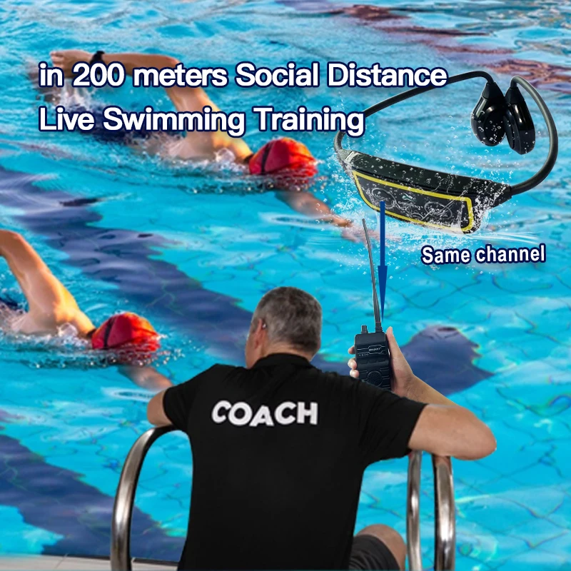 Беспроводное воспроизведение музыки BT H800 Swimtalk FM-передатчик устройства