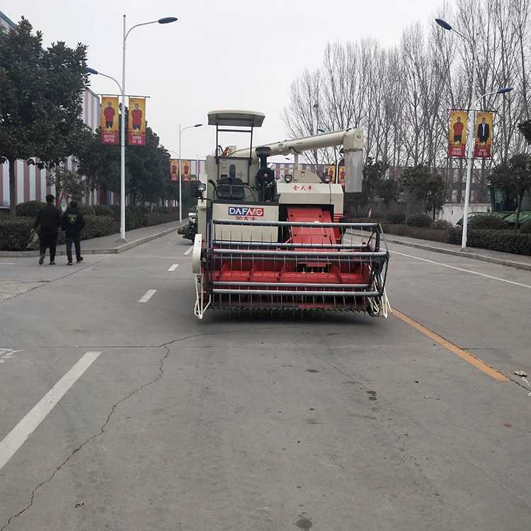 
Crawler Type Full Feeding Paddy Rice Wheat Reaper Crawler Rice Harvester Enhanced Gearbox with Cab 2666-8000m2/h 2000mm 1.3m3 