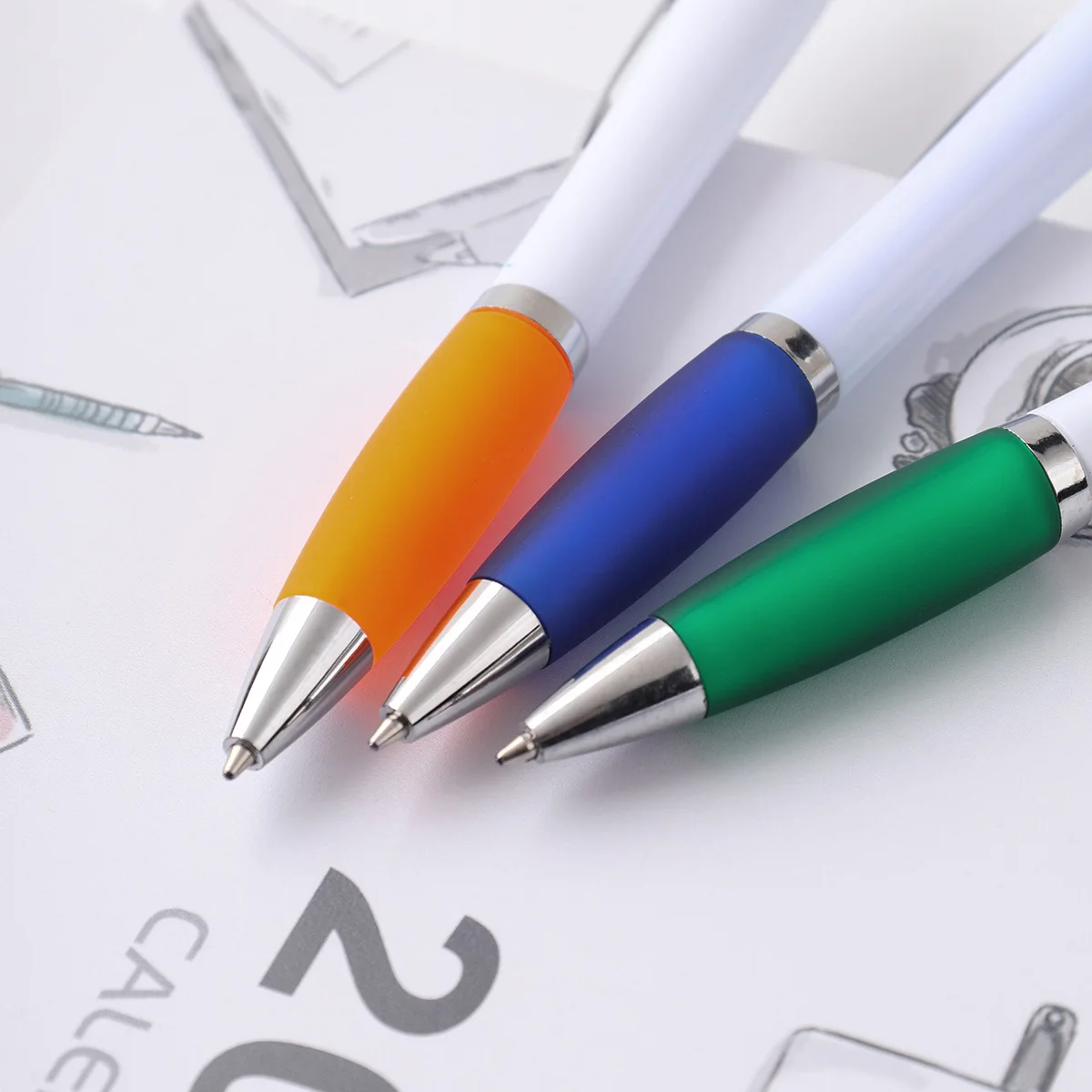 best selling custom cheap promotion gift item ballpoint pens with custom logo QR Code pen