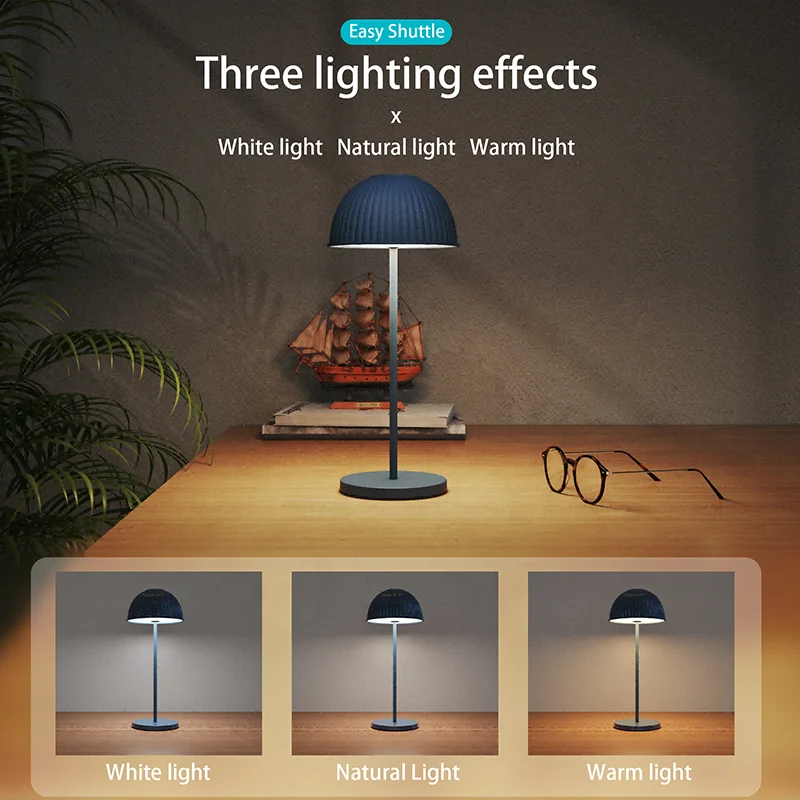 Nordic Hotel Touch Cordless Light Restaurant Rechargeable Lampada Da Tavolo LED Table Lamps Luxury