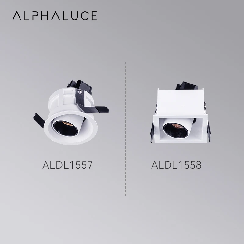 Wall Washer Down Light Die-Casting Aluminum Cob Square Glare Spot Light Led Recessed Downlight Spotlight