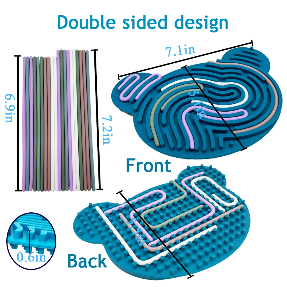 2024 New Kids Toy Magic Double Side Calm Down Fidget Toy kids children baby CPC Silicone Sensory Activity Board