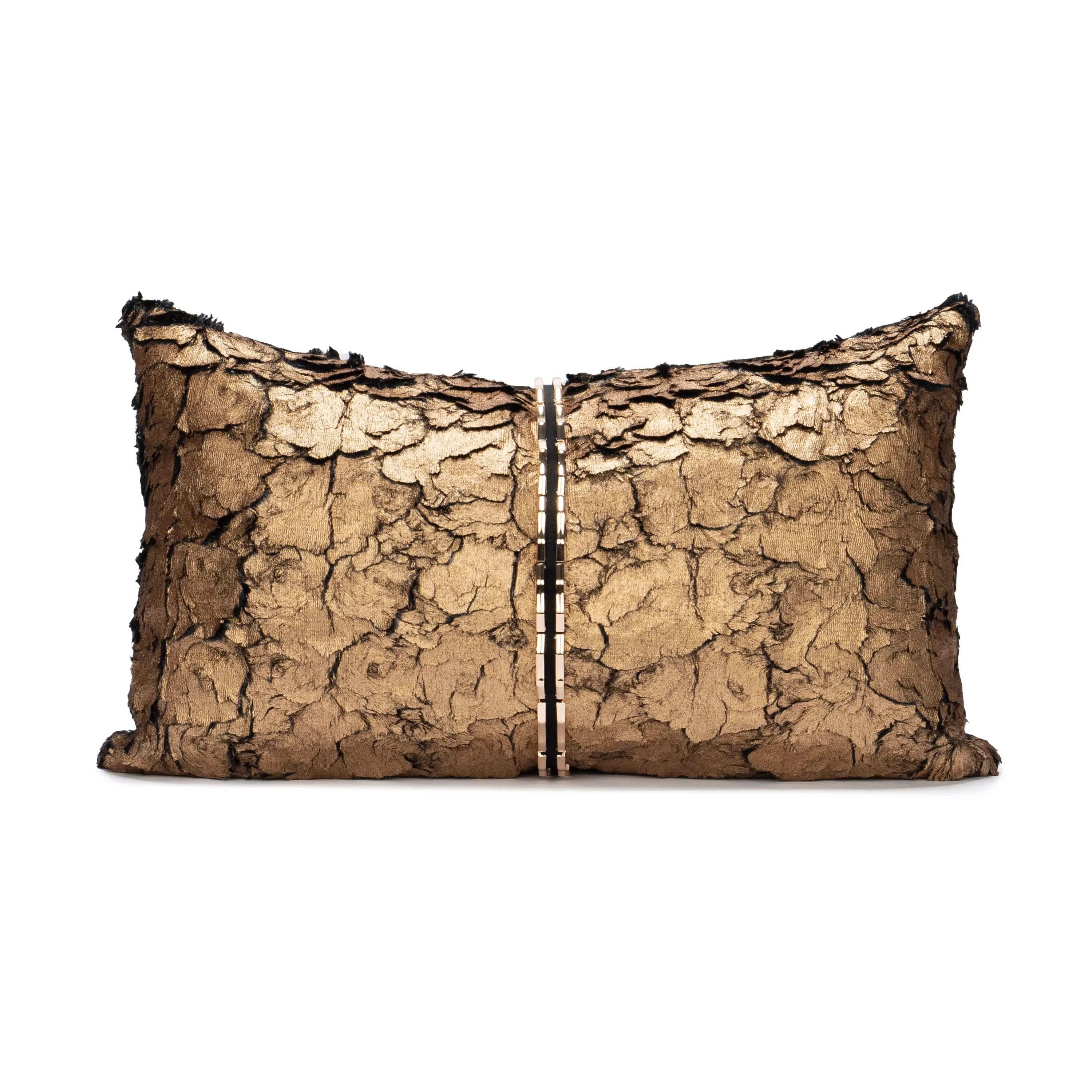 Yuanhee custom home decoration metal design pillow cushion for high-end hotel living room sofa model room cushion cover