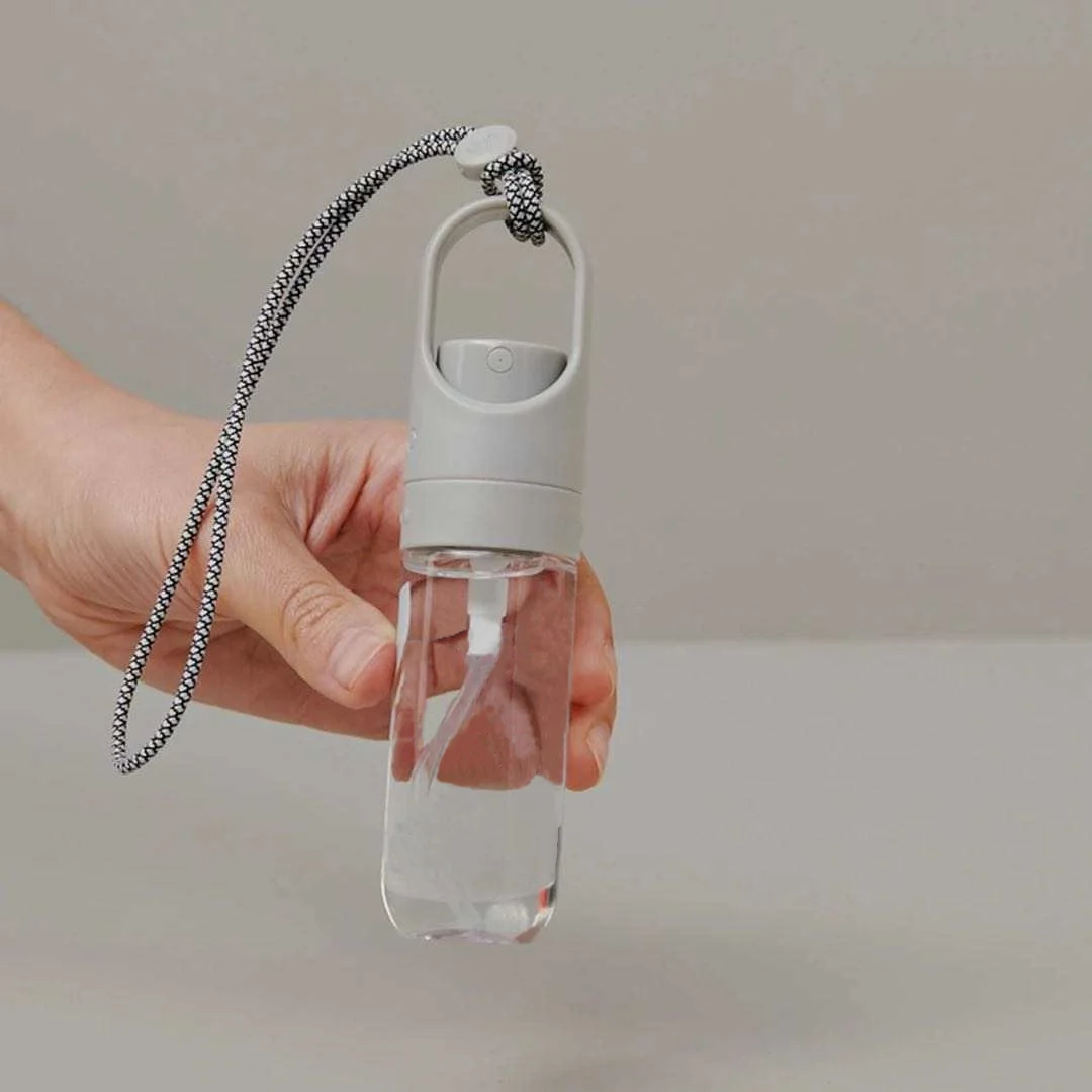 Custom Portable alcohol fine mist refillable alcohol hand sanitizer plastic spray bottle 50 ml  for alcohol sanitizer