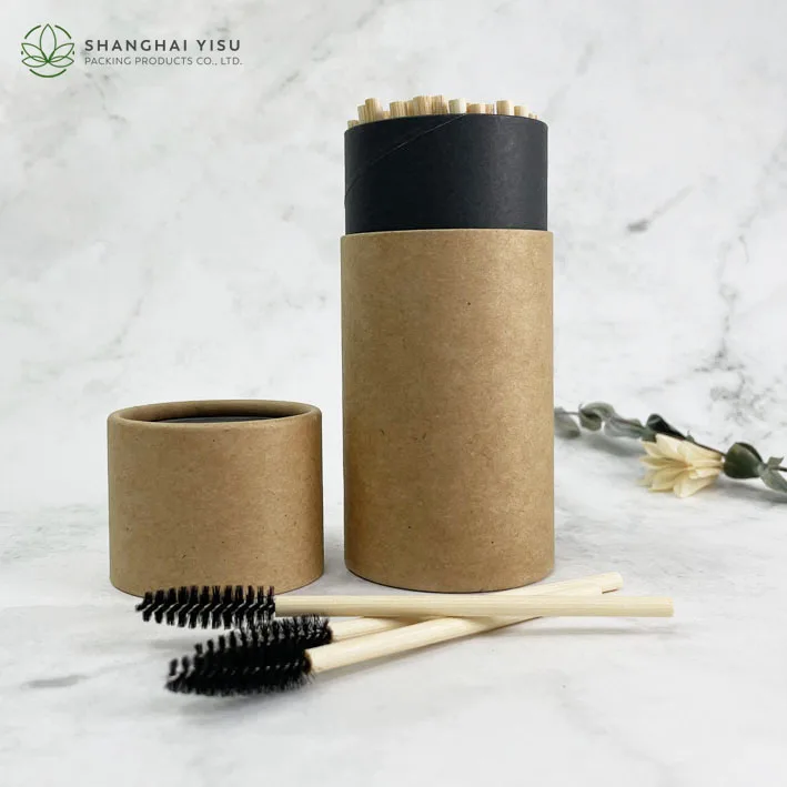 Custom Eco Friendly Circular Kraft Paper Cardboard  Cylinder Cans Packing Carton Tube Cardboard Packaging Box