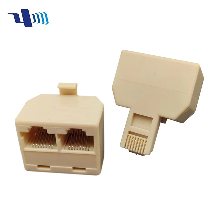 single plug to Duplex Jack adapter 1 plug to 2 jacks