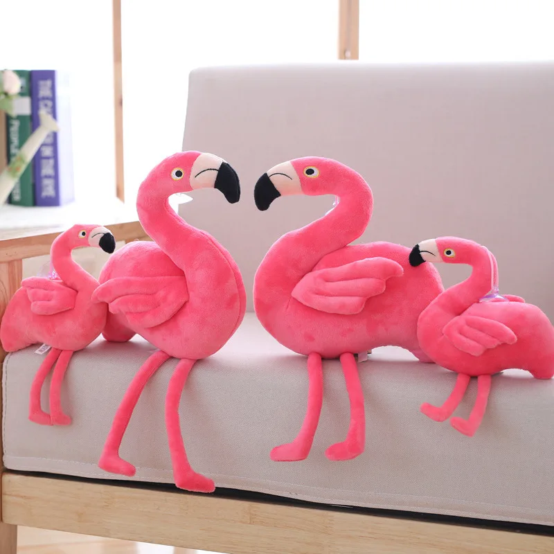 Wholesale 25cm /40cm ins Fasion Home Decoration Plush Flamingo Toys Stuffed Flamingo Tuffed Bird Soft Pillow