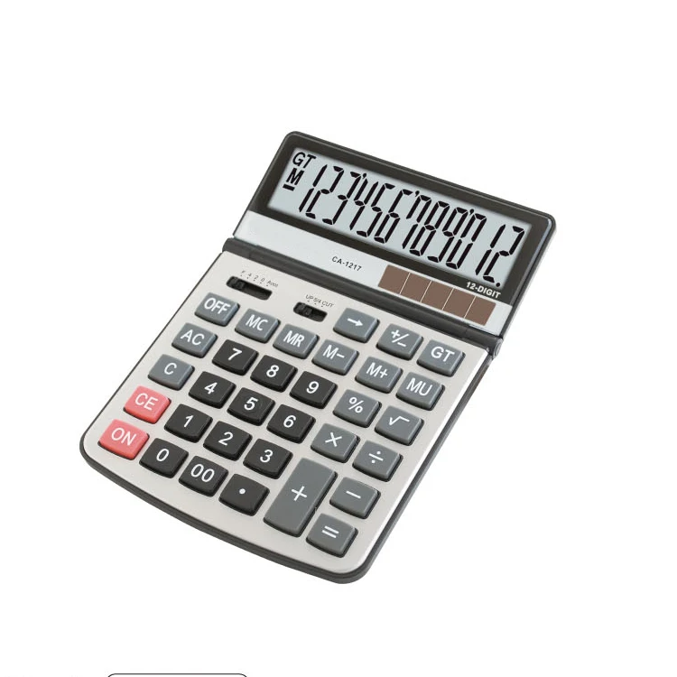 Manufacturer of multiple calculator options 12-digit desktop Calculator Solar for office students
