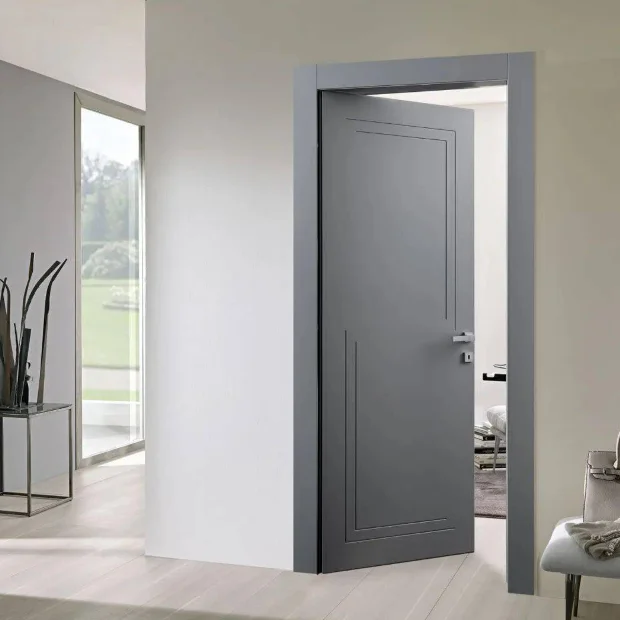 Apartment Grey Office Chinese HDF door House Bedroom Solid Bedroom Wood Exterior Room Doors