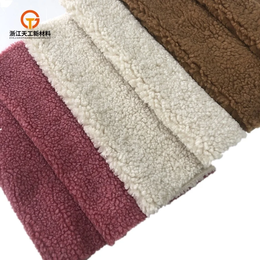 Color Microfiber Lambswool Fabric Used For Garment And Toys Wholesale China Supplier