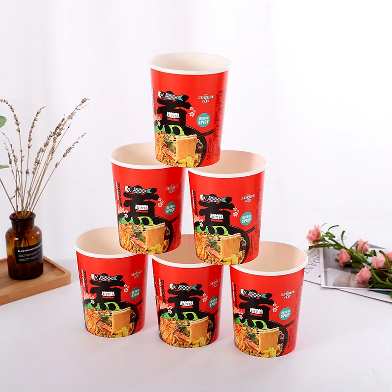 Food Grade Paper Instant Noodles Disposable Noodles Cups