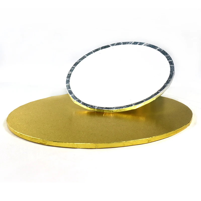wholesale mini gold white silver 8in cake board drum 5mm 7mm mdf cake bases boards round 8inch 12inch 14inch cake boards custom