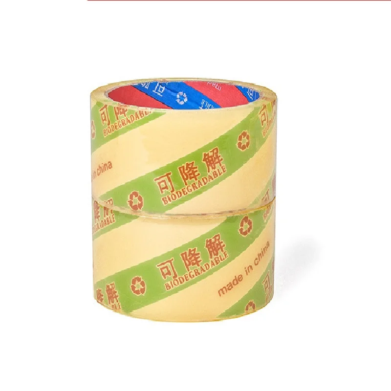 Wholesale of green, environment-friendly and tasteless transparent adhesive tape for express packaging green plastic seal tape