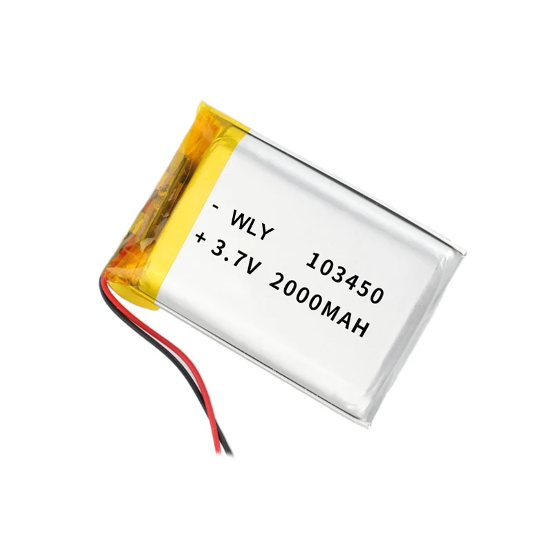 Горячая Распродажа аккумулятор 103450 3 7 В 1800 мАч 2000 7.4Wh LiPo батарея с разъемами и проводами