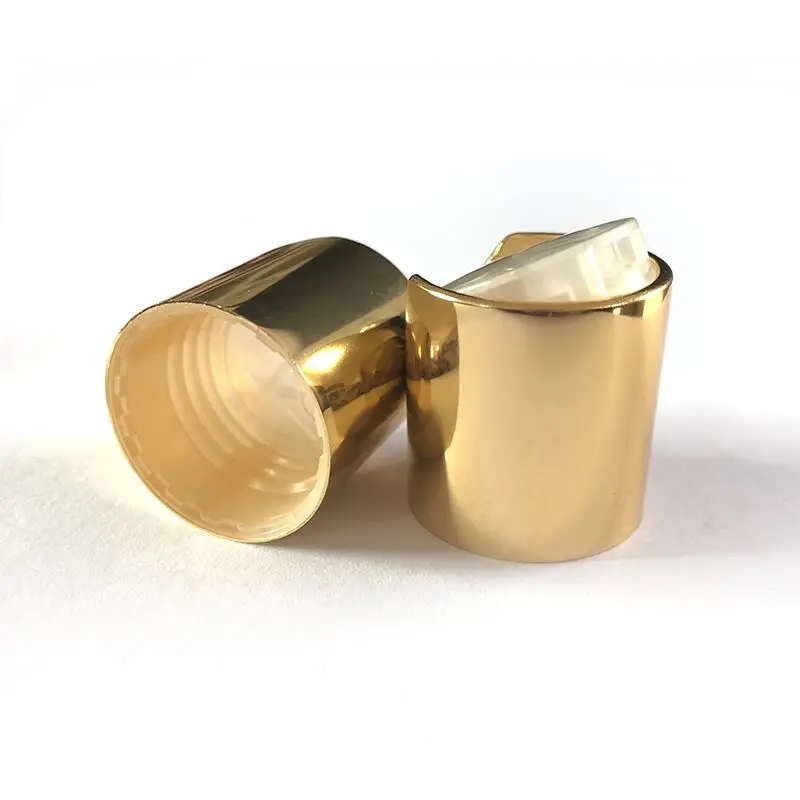 Factory 20/410 24/410 golden black white color  aluminium plastic disk flip top cap