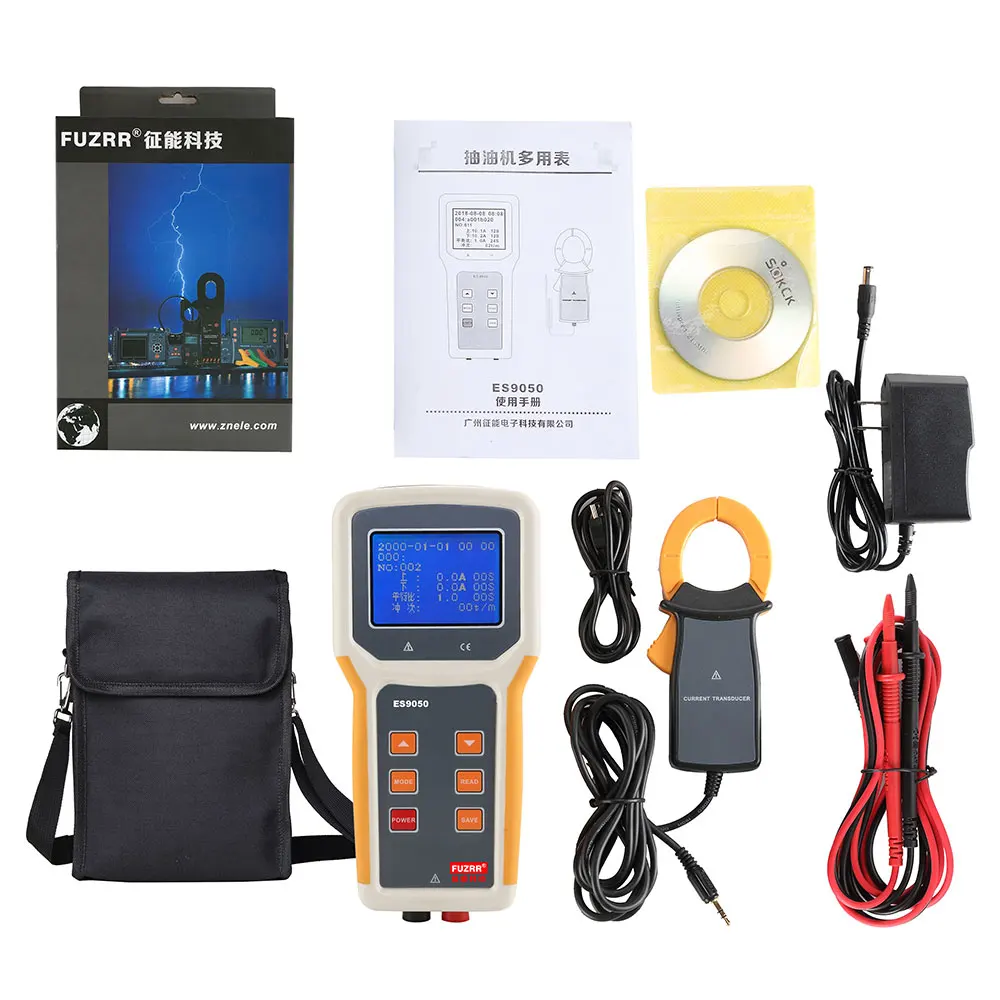FUZRR ES9050 Oilfield multi-function high-precision AC voltage current frequency meter Current voltage phase meter