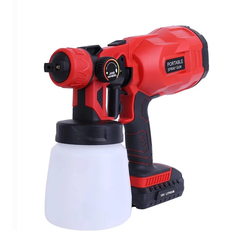 18V Rechargeable High Power Cordless Electric Spray Gun Paint Sprayer Sterilization Sprayer With Airless Adjustable Flow Control
