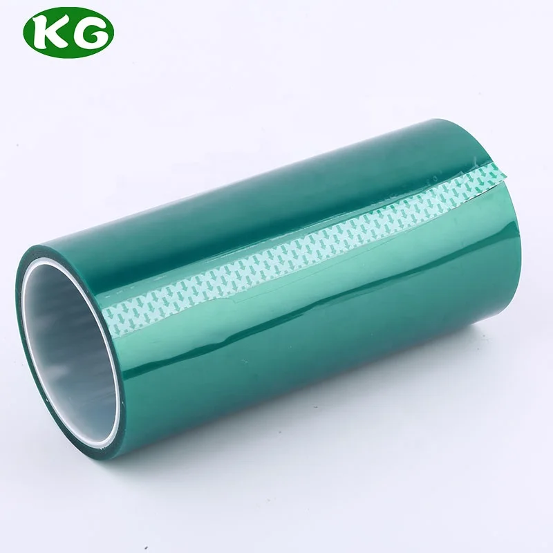 High Temperature Heat-resistant PET Silicone Adhesive Green Insulation Polyester Tape For Insulation Masking