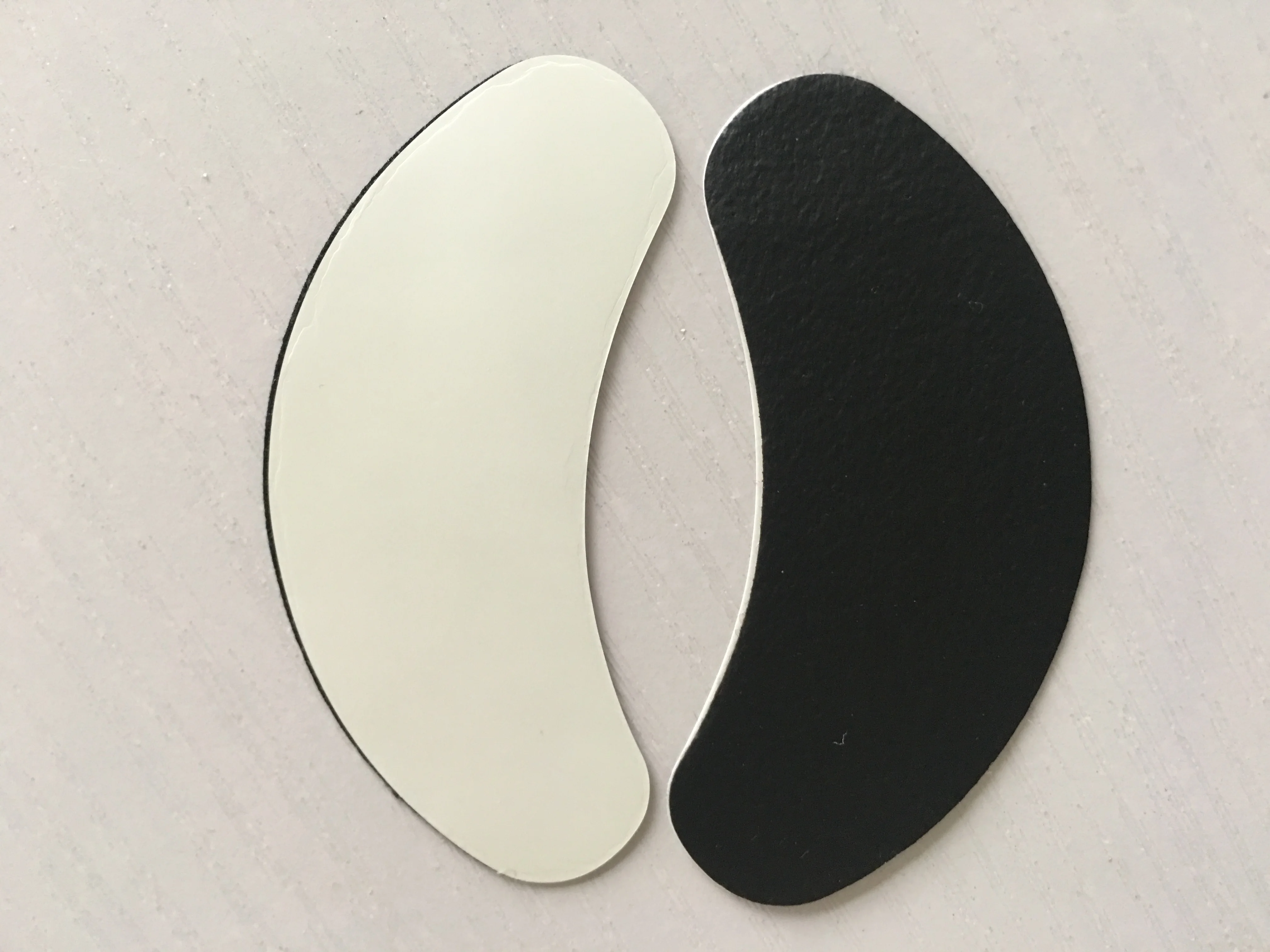 SAIN LZ Custom Logo Black Eyelash Extensions Eye Patch Under Eye Gel Pads Black Eyelash Pads