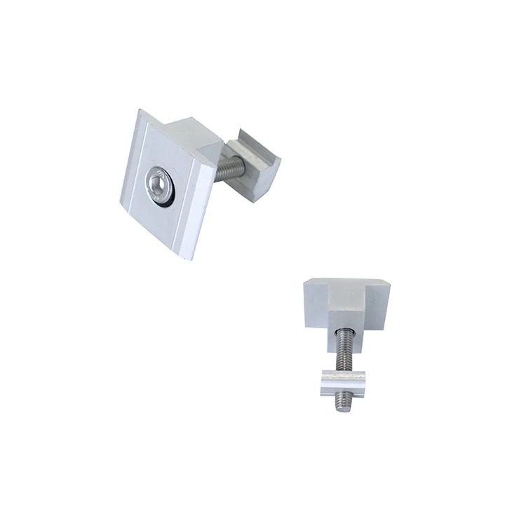 Aluminum Pv System Mount Solar Panel Clamps Mid Clamp Solar For Solar Panel Mounting