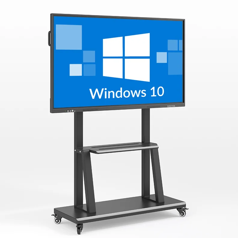New popular smart office whiteboard 65 75 86 98 with IR touch panel projector camera interactive board for conference