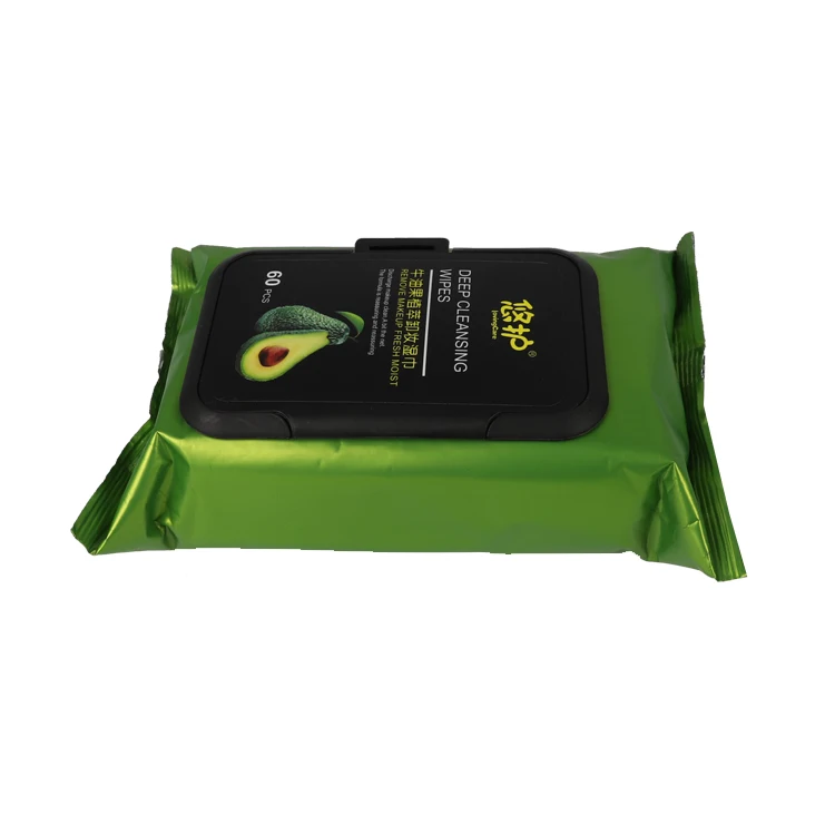 Private Label Organic High Quality Makeup Remove Cosmetic Oil Free Wipes Aloe Vera Sensitive Skin Care Facial Cleansing Wipes