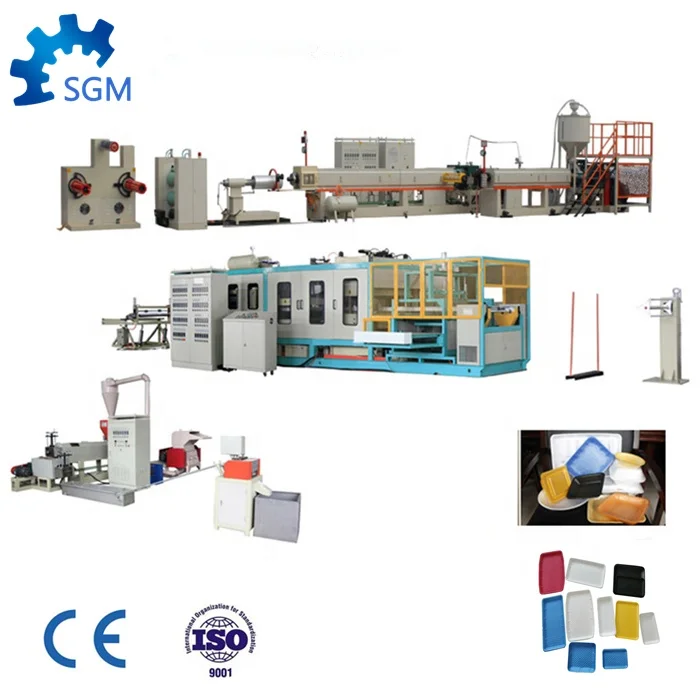Polystyrene Foam Sheet Making Machine for foam plate/ dish and lunch box production line
